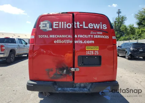 2025 Chevrolet Express G2500 z USA, uszkodzony, nr VIN 1GCWGAF75S1122981